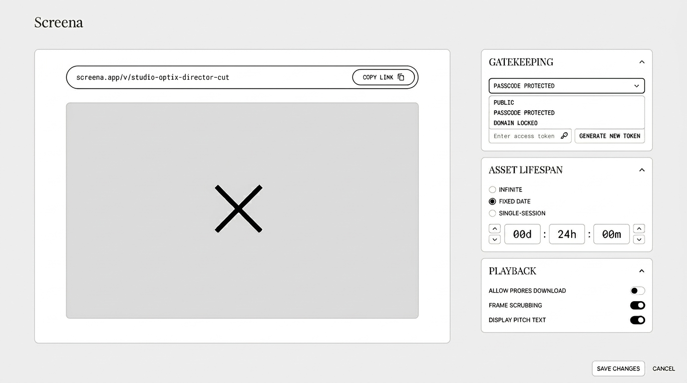 Configure share settings